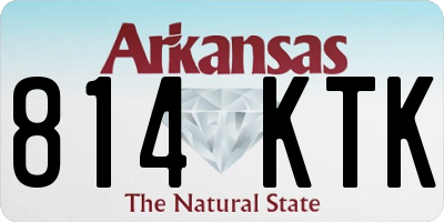 AR license plate 814KTK