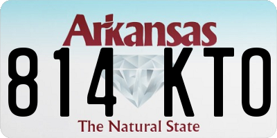 AR license plate 814KTO