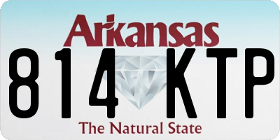 AR license plate 814KTP