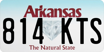 AR license plate 814KTS