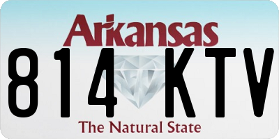 AR license plate 814KTV