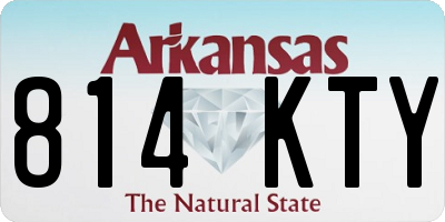 AR license plate 814KTY