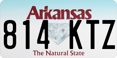 AR license plate 814KTZ