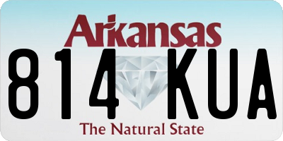 AR license plate 814KUA