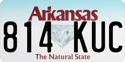 AR license plate 814KUC