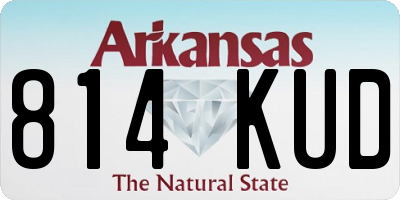 AR license plate 814KUD