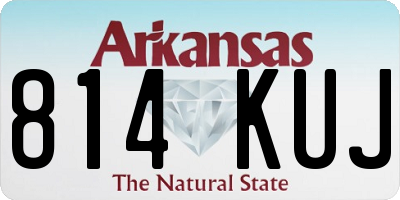 AR license plate 814KUJ