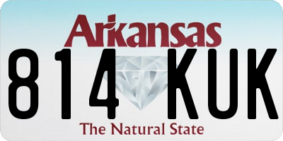 AR license plate 814KUK