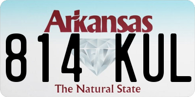 AR license plate 814KUL