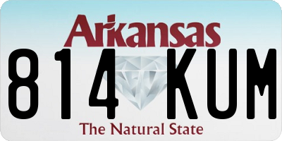 AR license plate 814KUM