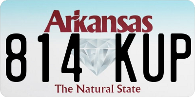 AR license plate 814KUP