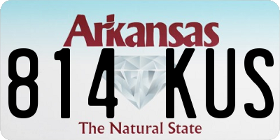 AR license plate 814KUS