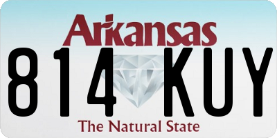 AR license plate 814KUY