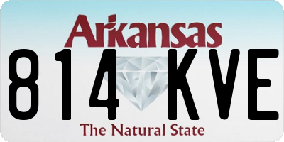 AR license plate 814KVE