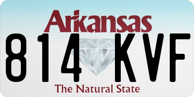 AR license plate 814KVF