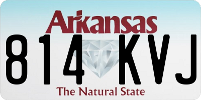 AR license plate 814KVJ