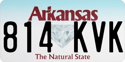 AR license plate 814KVK