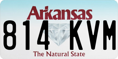AR license plate 814KVM