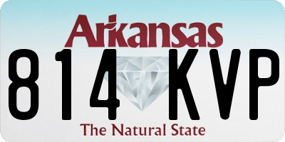 AR license plate 814KVP
