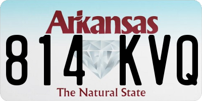 AR license plate 814KVQ