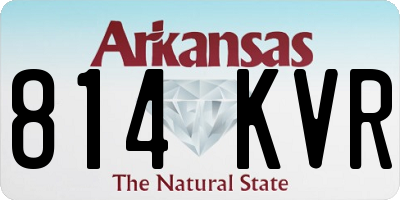 AR license plate 814KVR