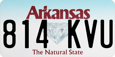 AR license plate 814KVU