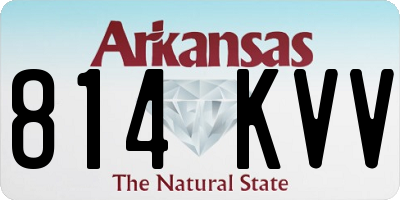 AR license plate 814KVV