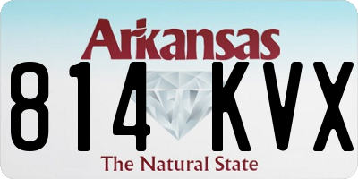 AR license plate 814KVX
