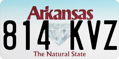 AR license plate 814KVZ