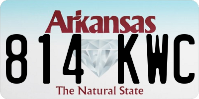 AR license plate 814KWC