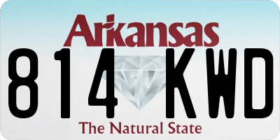 AR license plate 814KWD