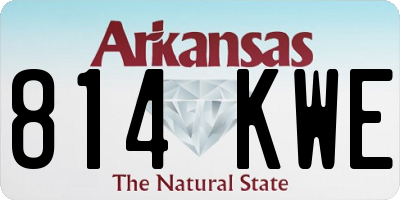 AR license plate 814KWE