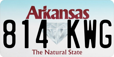 AR license plate 814KWG