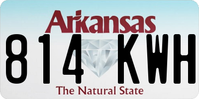 AR license plate 814KWH