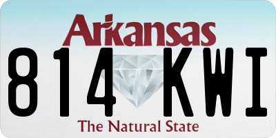AR license plate 814KWI