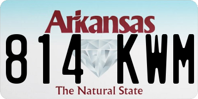 AR license plate 814KWM