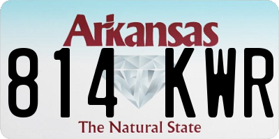 AR license plate 814KWR