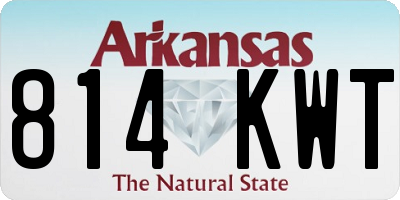 AR license plate 814KWT