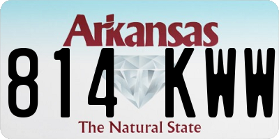 AR license plate 814KWW