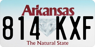 AR license plate 814KXF