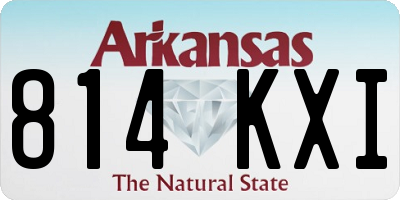 AR license plate 814KXI