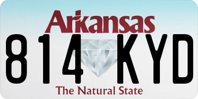 AR license plate 814KYD