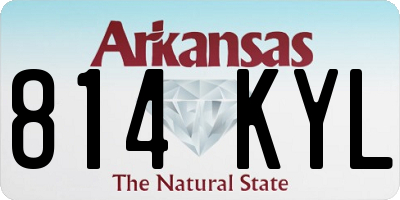 AR license plate 814KYL