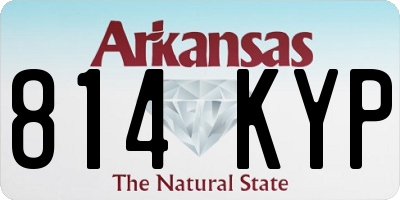 AR license plate 814KYP