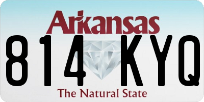 AR license plate 814KYQ