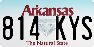 AR license plate 814KYS