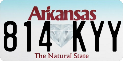 AR license plate 814KYY
