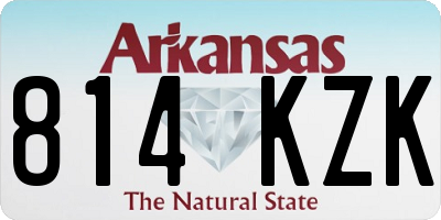 AR license plate 814KZK