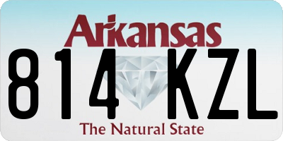 AR license plate 814KZL