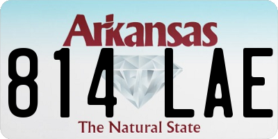 AR license plate 814LAE